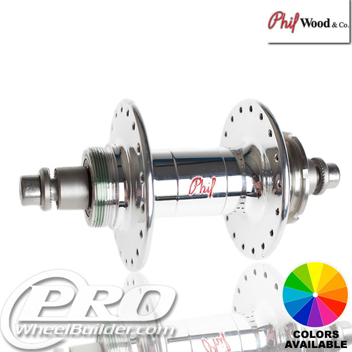 Phil Wood Track High Flange Fixed Free Rear Hub | PWB