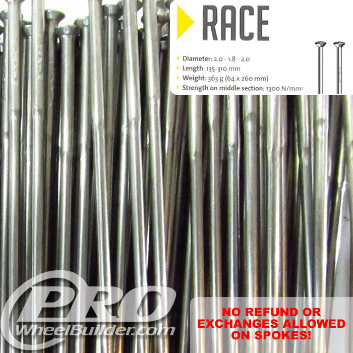 Sapim Race Straight Pull Double Butted 14|15|14g | PWB