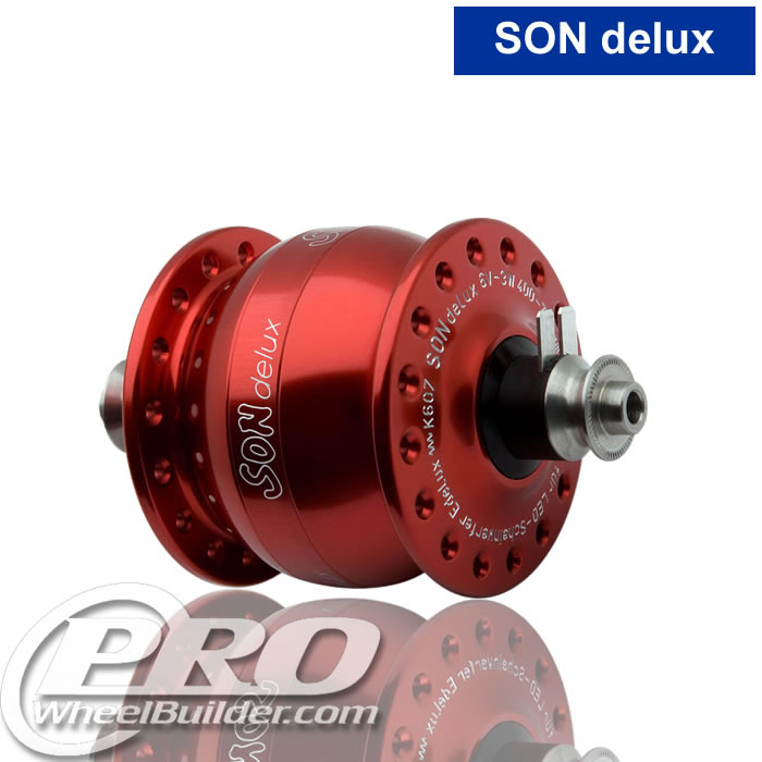 Son Dynamo SON Delux Hub, 5x100, 390g | ProWheelBuilder