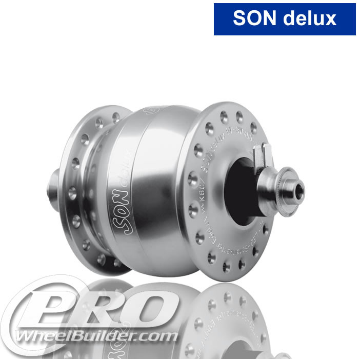 Son Dynamo SON Delux Hub, 5x100, 390g | ProWheelBuilder
