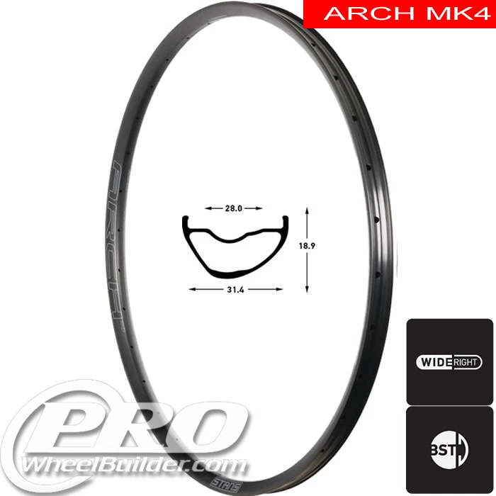 Stan's No Tubes Arch MK4 Disc Brake Rim 29in, 27.5in | PWB