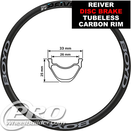 Boyd Reiver Carbon Tubeless Disc Brake Rim