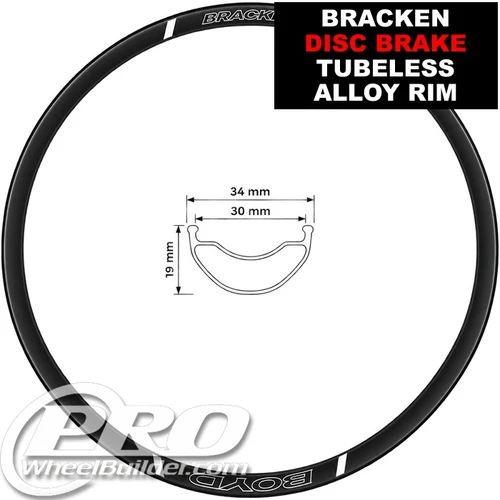 Boyd Bracken Clincher Tubeless Disc Rim