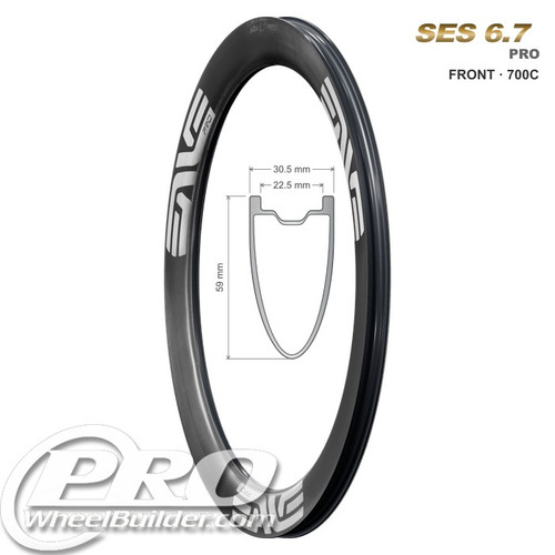 ENVE SES 6.7 Pro Disc Front Clincher Rim