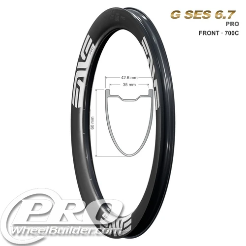 ENVE G SES 6.7 Pro Gravel Disc Front Clincher Rim