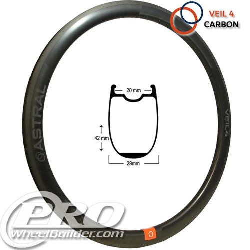 Astral Veil 4 Carbon Rim Brake Rim