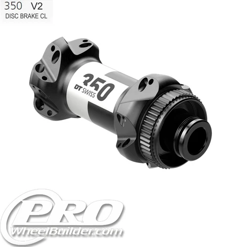 DT Swiss 350 2021 + Straight Pull Front Black Centerlock Disc Hub