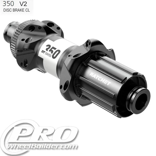 DT Swiss 350 2021 + Straight Pull Rear Black Centerlock Disc Hub