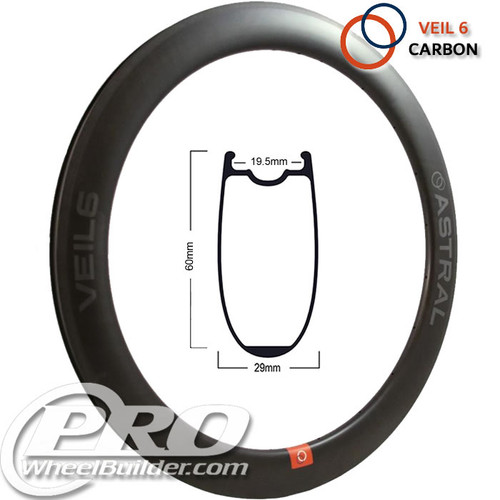 Astral Veil 6 Carbon Rim Brake Rim