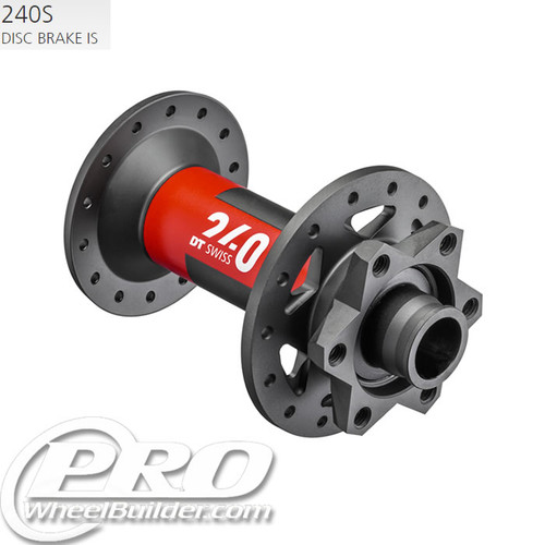 DT Swiss 240 2020 + Front Black ISO 6 Bolt Disc Hub