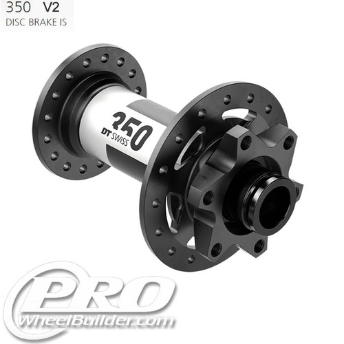 DT Swiss 350 2021 + Front Black ISO 6 Bolt Disc Hub