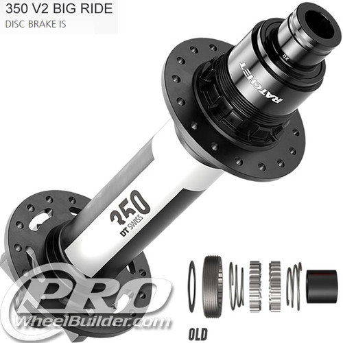 DT Swiss 350 Big Ride 2021 + Rear Black ISO 6 Bolt Disc Hub