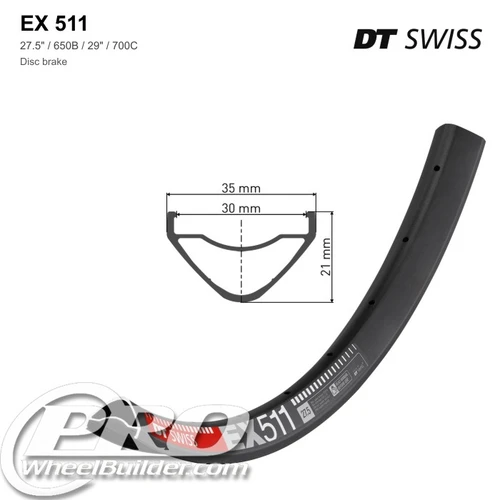 DT Swiss EX 511 Disc Brake Rim