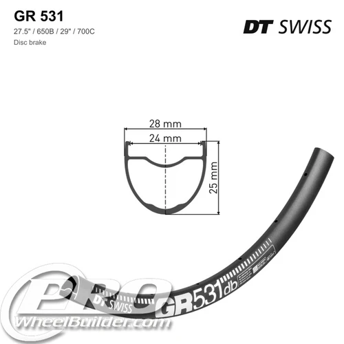 DT Swiss GR 531 Disc Brake Rim