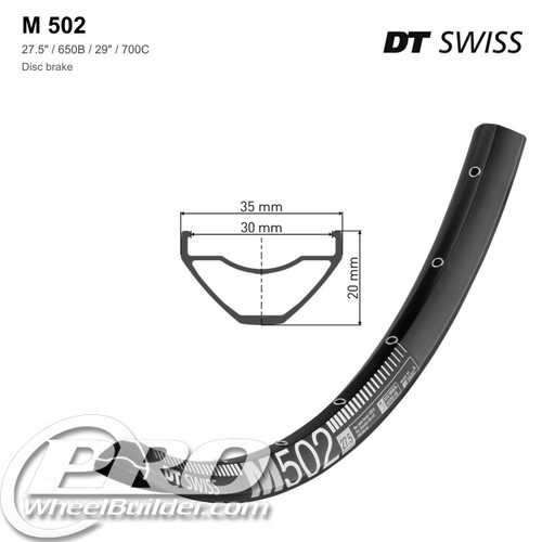 DT Swiss M 502 Disc Brake Rim