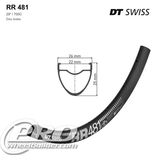 DT Swiss RR 481 Disc Brake Rim