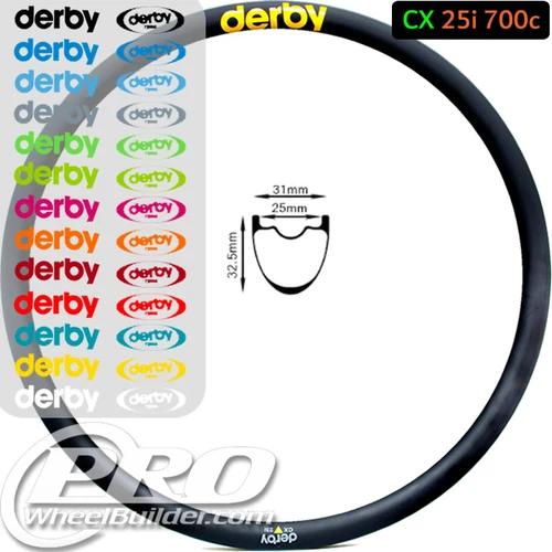 Derby Carbon Cx 25i Disc Rim
