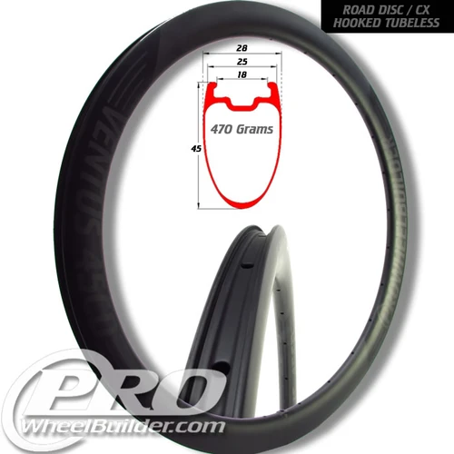 PWB Ventus 45CD Carbon Disc Brake Rim