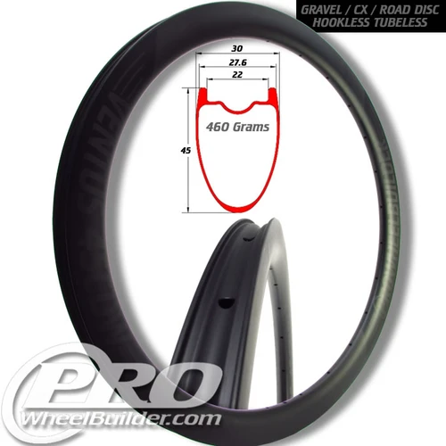 PWB Ventus 45CDW Carbon Disc Brake Rim