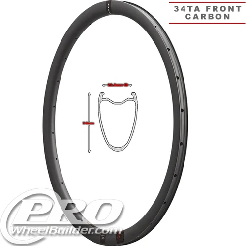 Reserve 34 TA Front Carbon Fiber Clincher Rim