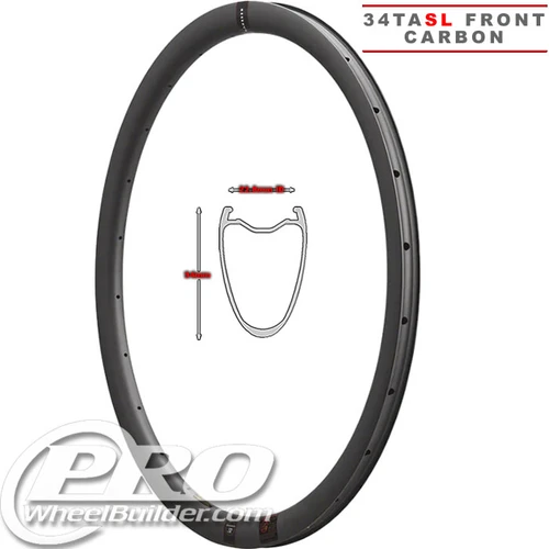 Reserve 34 TA SL Front Carbon Fiber Clincher Rim