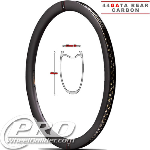 Reserve 44 GR Rear Carbon Fiber Clincher Rim