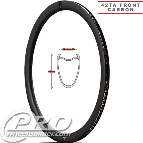 Reserve 42 TA SL Front Carbon Fiber Clincher Rim