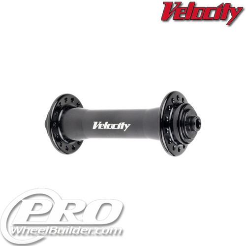 Velocity Race Road Front Black Hub