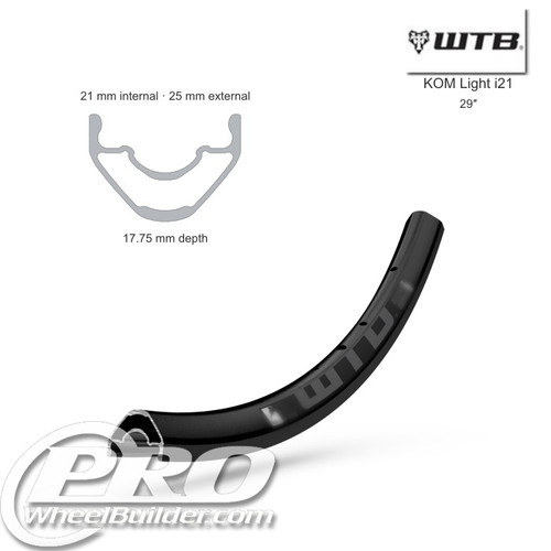 WTB KOM LIGHT TCS I 21 RIM