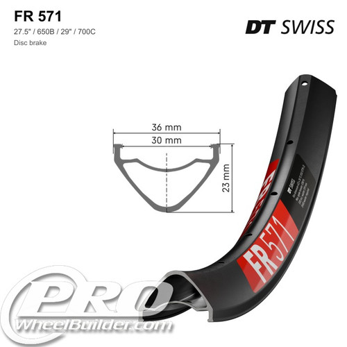 DT SWISS FR 571 DISC BRAKE RIM