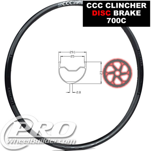 BOYD CCC CLINCHER TUBELESS DISC RIM