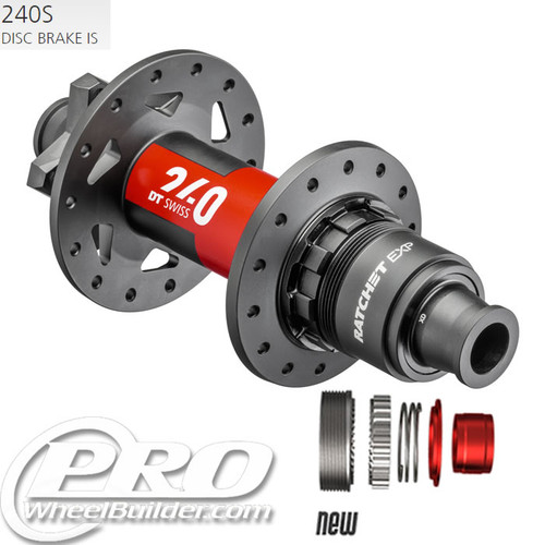 DT SWISS 240 2020 + REAR BLACK ISO 6 BOLT DISC HUB