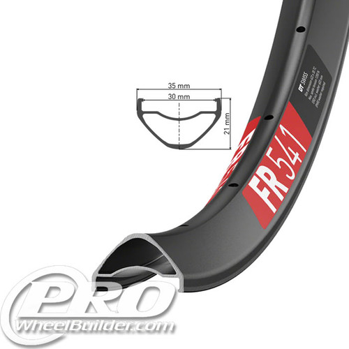 DT Swiss FR 541 Disc Brake Rim 29in, 27.5in | PWB