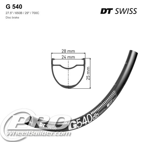 DT SWISS G 540 DISC BRAKE RIM