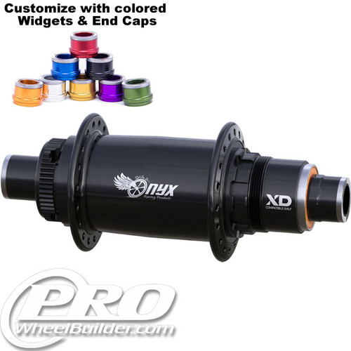 Onyx MTB Rear Centerlock Disc Hub, Black Anodized
