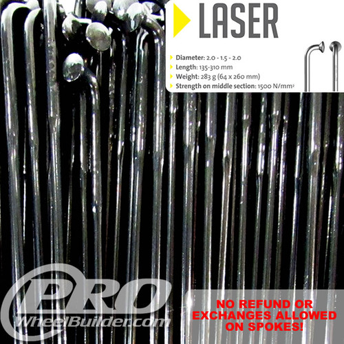 SAPIM LASER J BEND DOUBLE BUTTED 14|17|14G - 2.0|1.5|2.0MM SPOKES