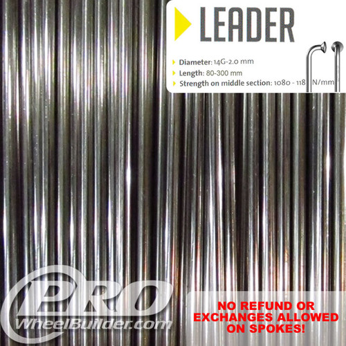 SAPIM LEADER J BEND 14G OR 2.0MM SPOKES