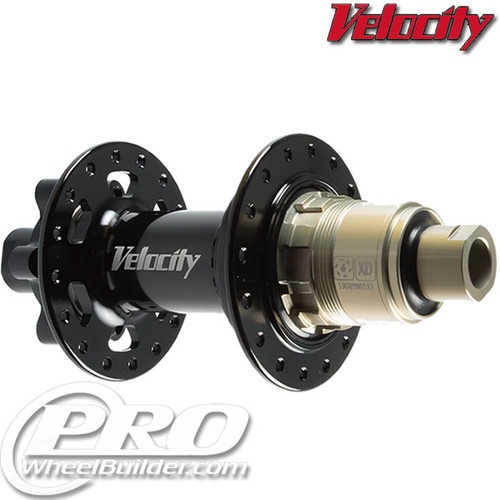 VELOCITY RACE BOOST REAR BLACK ISO 6 BOLT DISC HUB