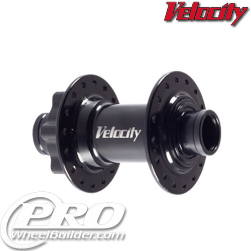 VELOCITY STANDARD ATB FRONT BLACK ISO 6 BOLT 20x110 DISC HUB