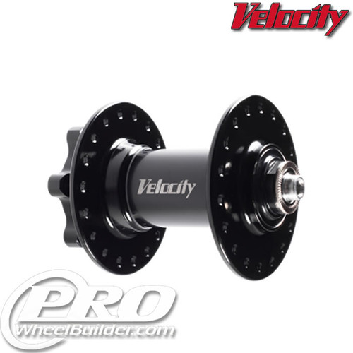 VELOCITY STANDARD ATB FRONT BLACK ISO 6 BOLT DISC HUB
