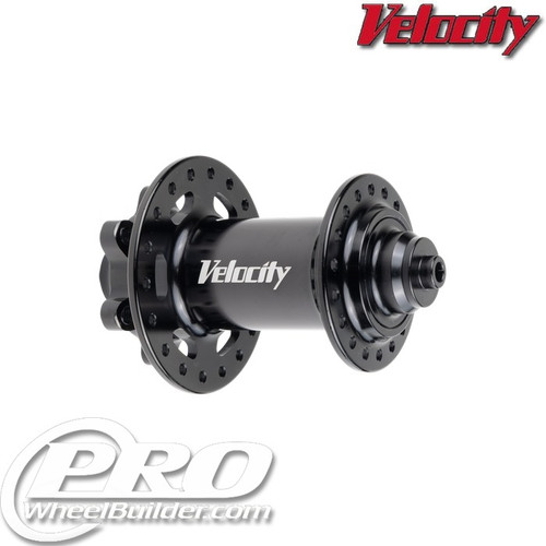 VELOCITY STANDARD ATB FRONT BLACK ISO 6 BOLT DISC HUB