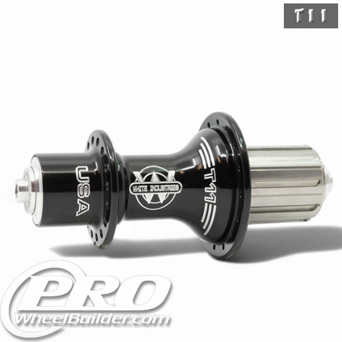 White Industries T11 Rear Hub, Black