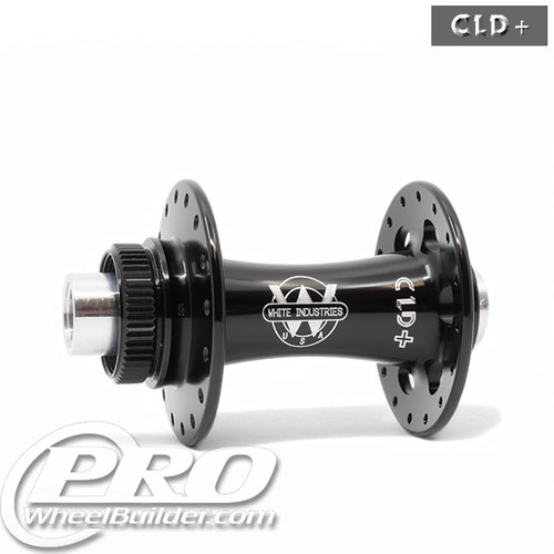White Industries CLD Front BOOST Centerlock Disc Hub, Black