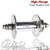 PHIL WOOD TRACK HIGH FLANGE SINGLE FIXED REAR HUB