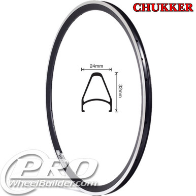 Velocity Chukker Rim Brake Rim 700c, 18.8mm inner | PWB