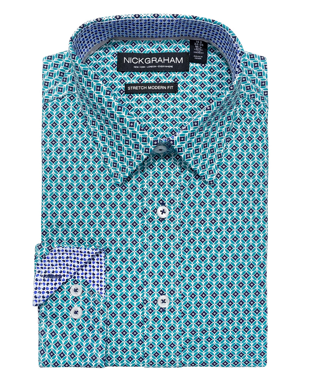 Dot Diamond Dress Shirt - Nick Graham