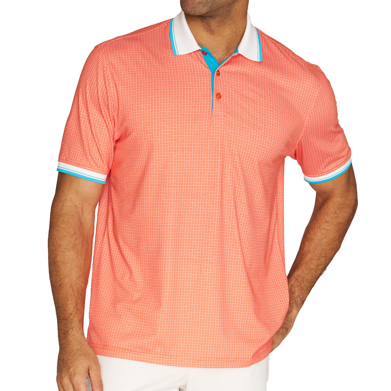 Bold Box Neat Short Sleeve Polo - Nick Graham
