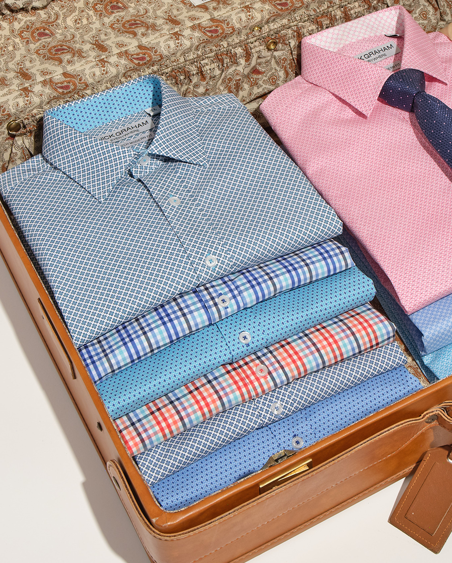 Folded Dress Shirts
