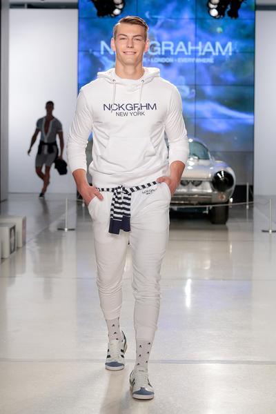 Man in a white sweater