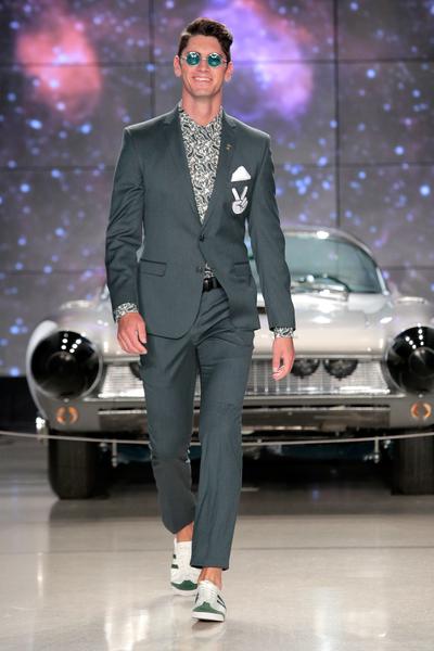 Man in a navy suit